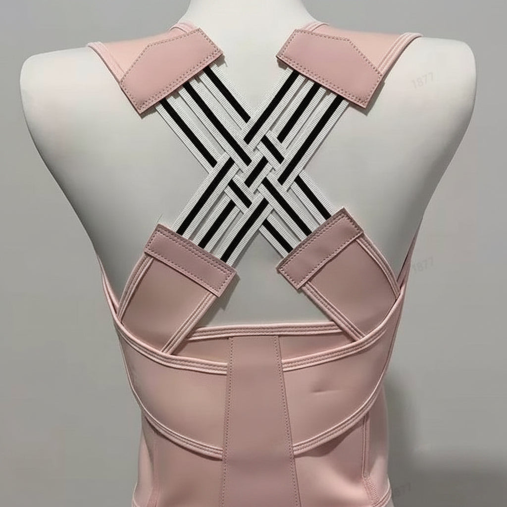 Ceinture de soutien lombaire PostureLift pour hommes et femmes, alignement dorsal et confort optimal.