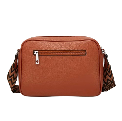 Sac à main noir Libra compact, fonctionnel, en cuir végétalien souple, idéal pour femme moderne.