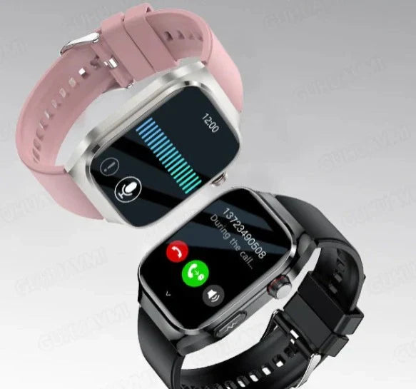 Montre connectée multisport, santé (ECG, glycémie, acide urique). Bluetooth, unisexe, technologie avancée.