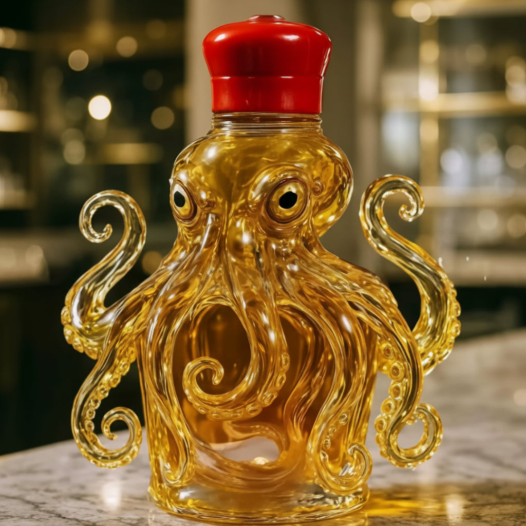 Décanteur à vin artistique en verre, design nautique pour une aération parfaite et une touche décorative unique.