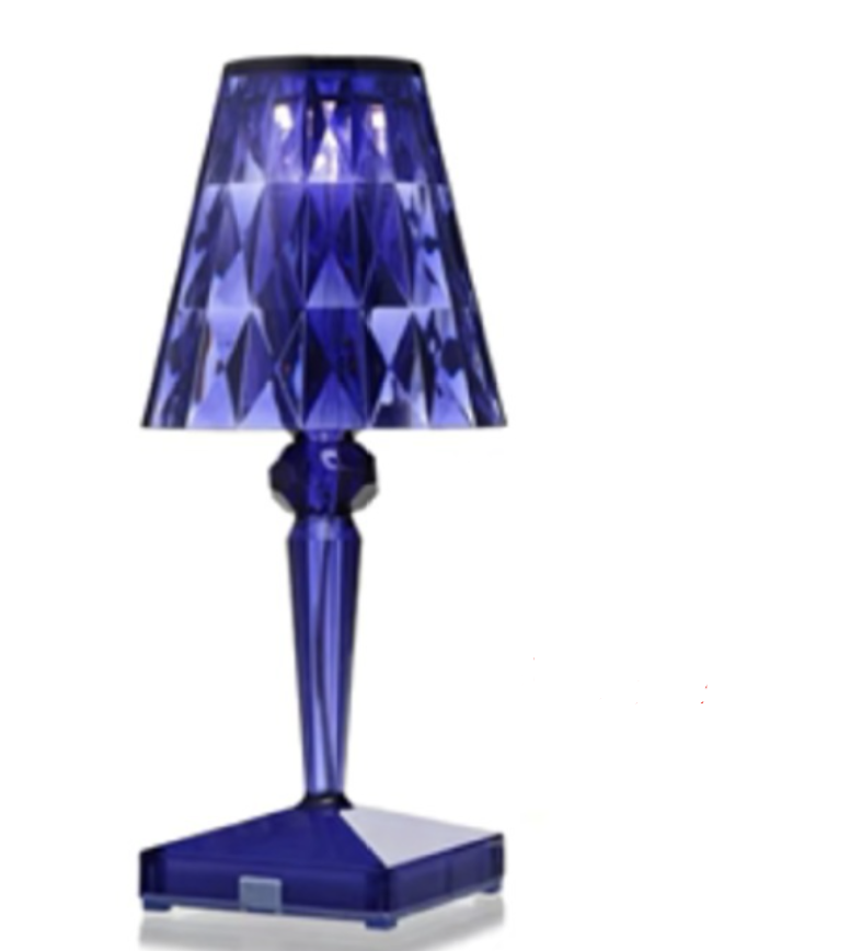 Lampe de table tactile en cristal. Éclairage LED pour une décoration intérieure moderne et une ambiance chic.