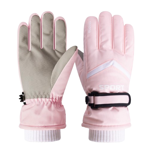 Gants imperméables et chauds en polyester/nylon, unisexes, excellents pour tous les sports d'hiver.