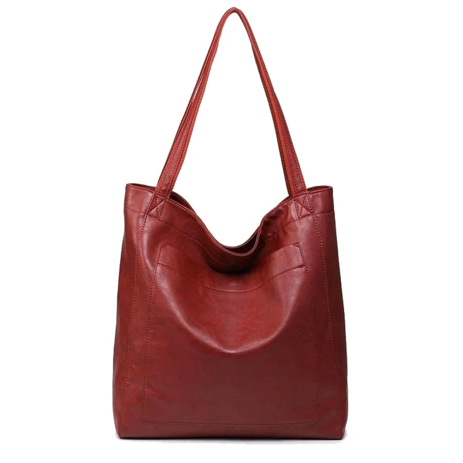 Profil élégant du grand sac cabas femme en simili cuir. Offre style et rangement pour le travail.
