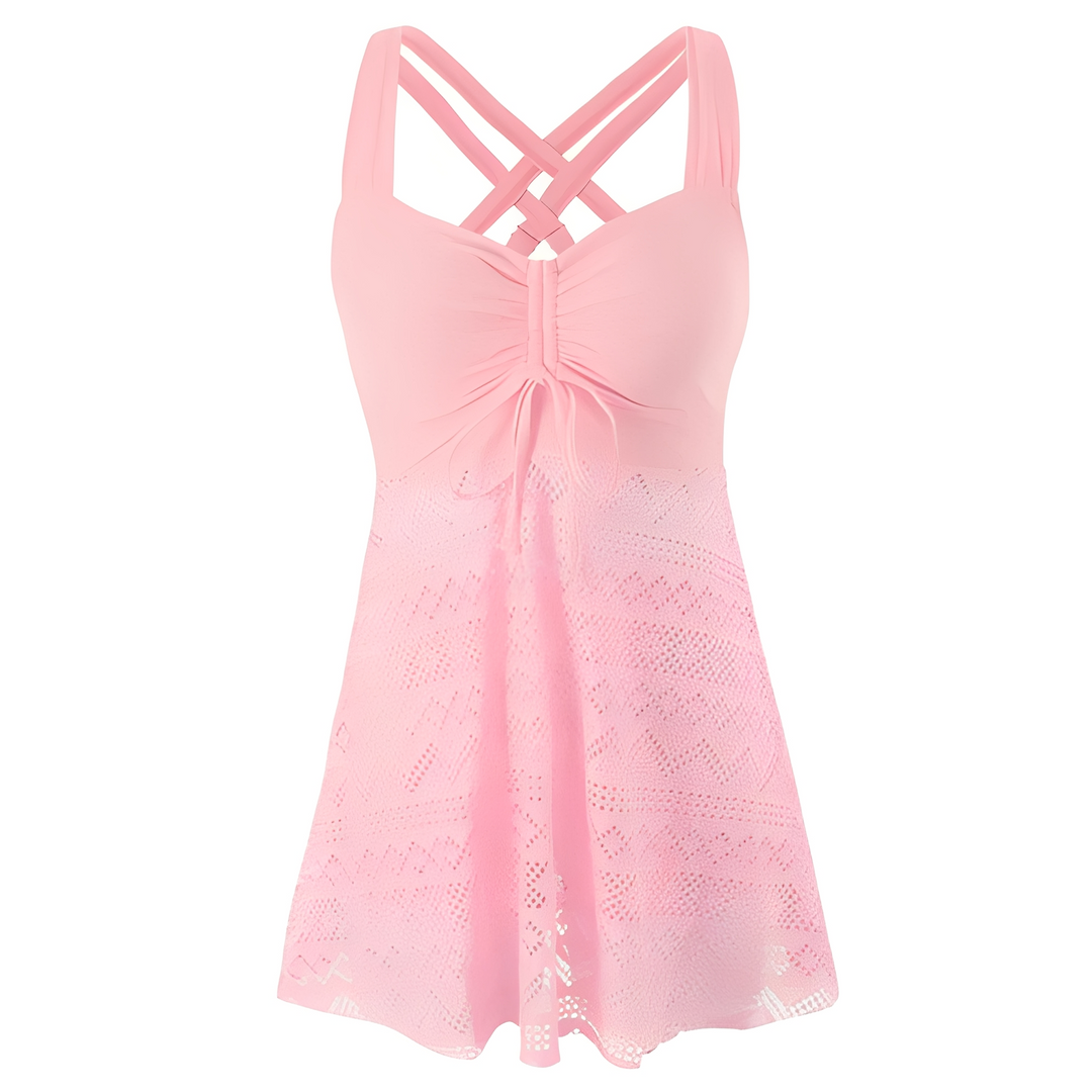 Maillot de bain femme élégant pour l'été. Design neckholder, idéal pour la plage ou la piscine. Mode féminine.