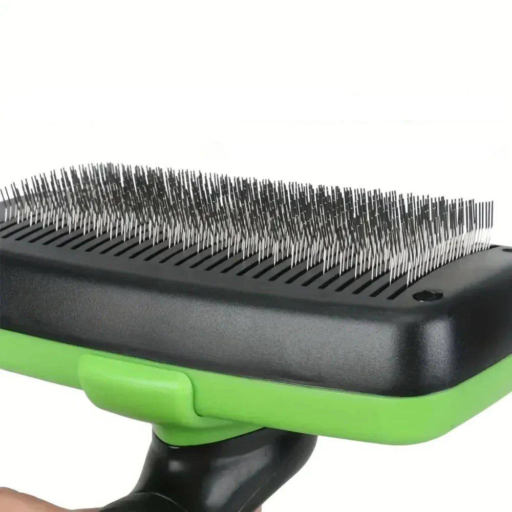 Brosse anti-poils pour chiens et chats, garantit un pelage sain et réduit les poils dans la maison, autonettoyante pratique.