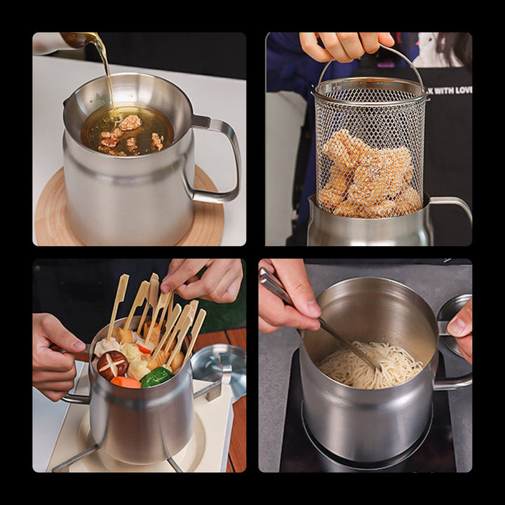 Friteuse EcoFry moderne pour une cuisson polyvalente et rapide. Préparez des plats croustillants sans beaucoup d'huile.