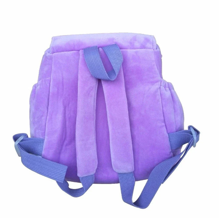 Sac à dos enfant explorateur violet avec carte intégrée, parfait pour les petites aventures.