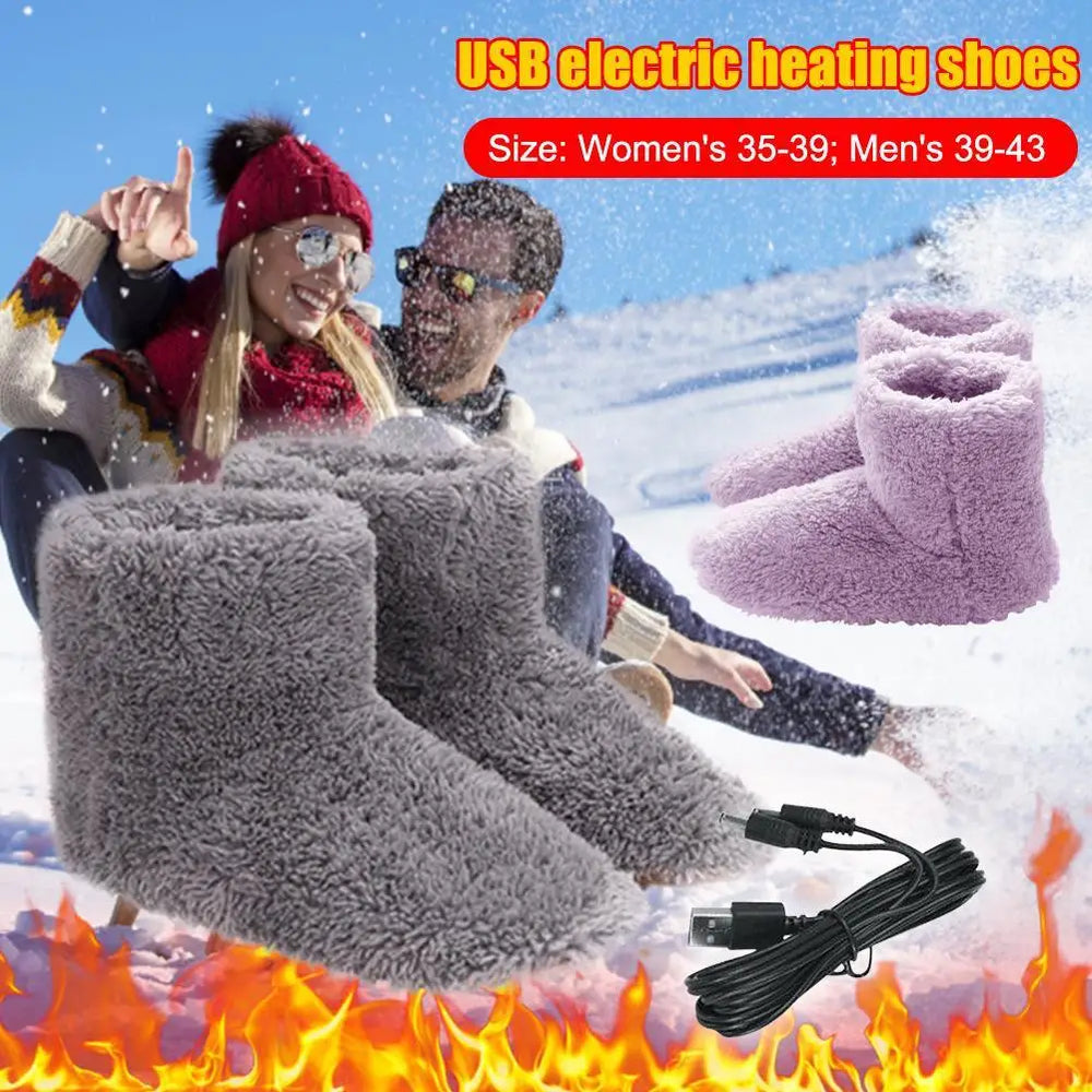 Chauffe-pieds USB rechargeables et lavables, parfaits pour la détente et le bien-être après une longue journée en hiver.