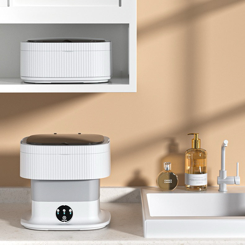 Lave-linge portable mini pour voyage, camping, caravane. Idéal étudiant. Nettoyage facile et compact.