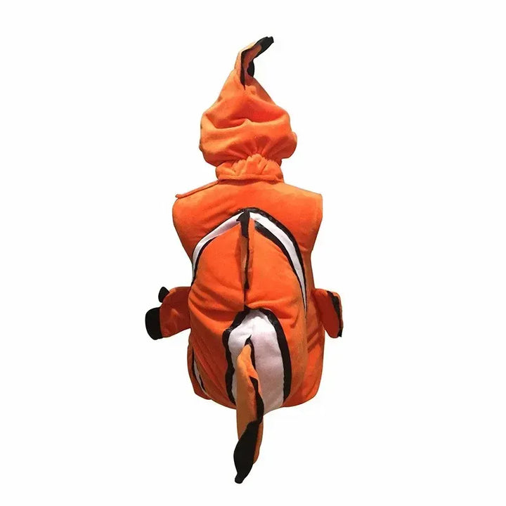 Adorable déguisement de poisson clown pour enfant, idéal pour le jeu de rôle, les fêtes et les anniversaires.