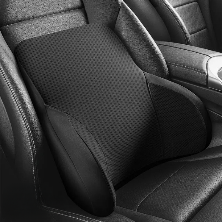 Protégez votre dos en voiture avec le coussin Drive Ease, soutien lombaire et confort ergonomique.