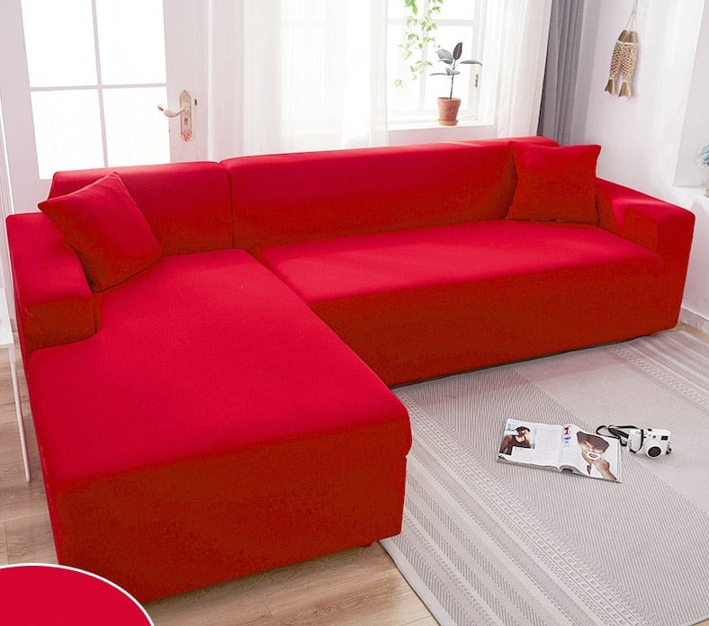 Couverture de canapé élastique pour un ajustement parfait, protégeant votre mobilier avec style et efficacité.