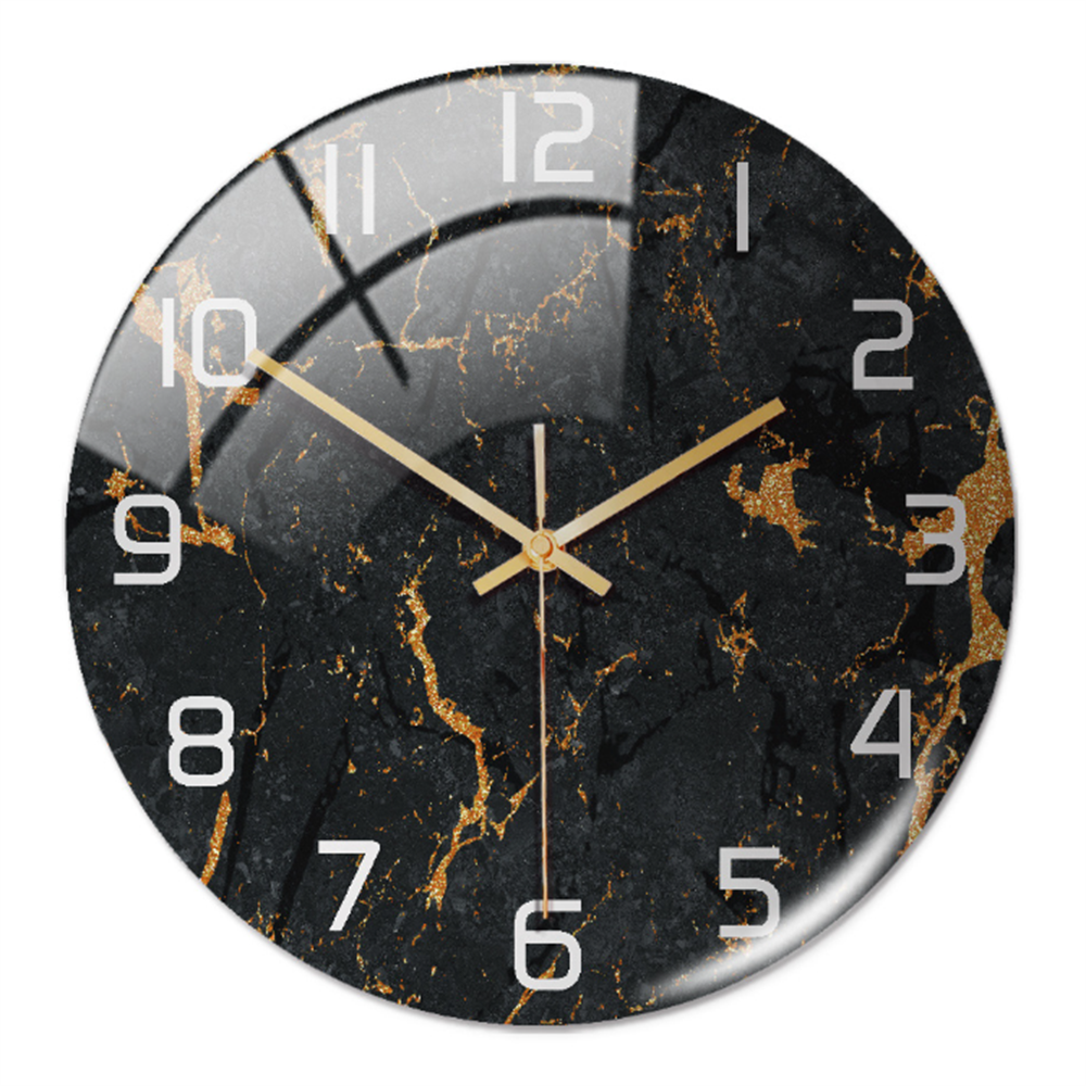 Sublime horloge murale design effet marbre Ø30 cm, silencieuse, parfaite pour toute pièce.