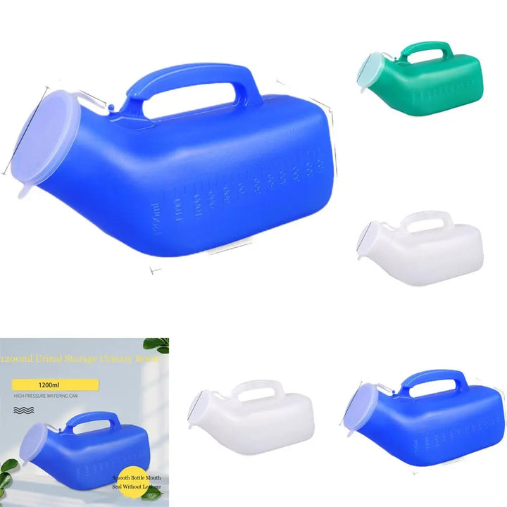Urinoir portable unisexe 1200ml, parfait pour les longs voyages en voiture, le camping et les activités outdoor.