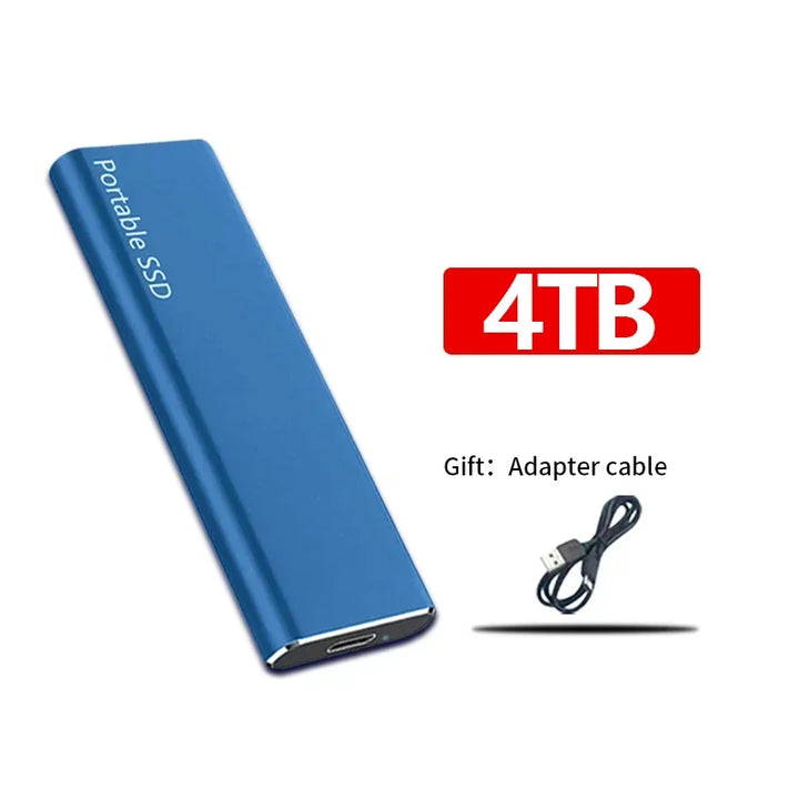 Disque dur externe SSD compact pour emporter vos données partout, idéal pour les voyages.