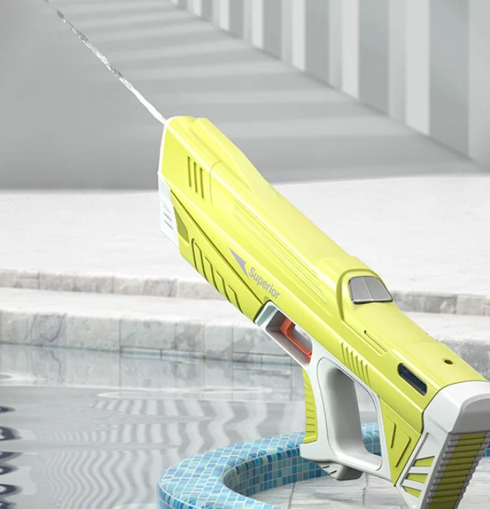 Jouet d'eau automatique et rechargeable pour piscine ou jeux extérieurs. Pistolet à eau durable pour enfant/adulte.
