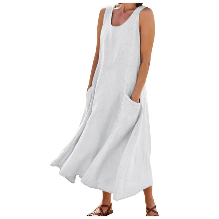 Robe maxi d'été pour femme, design élégant et tissu respirant. Parfait pour une allure fluide et confortable en été.
