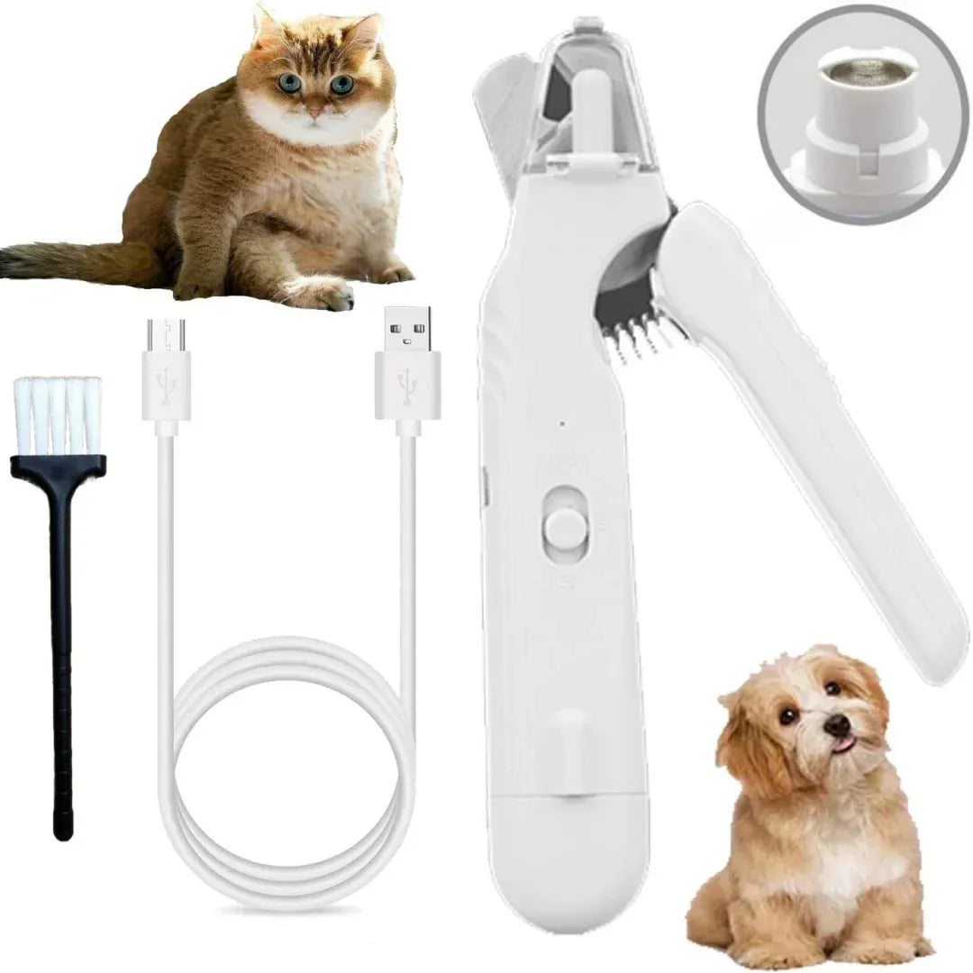 Coupe-ongles innovant avec LED intégrée, parfait pour le toilettage sécurisé des griffes de votre chien ou chat.