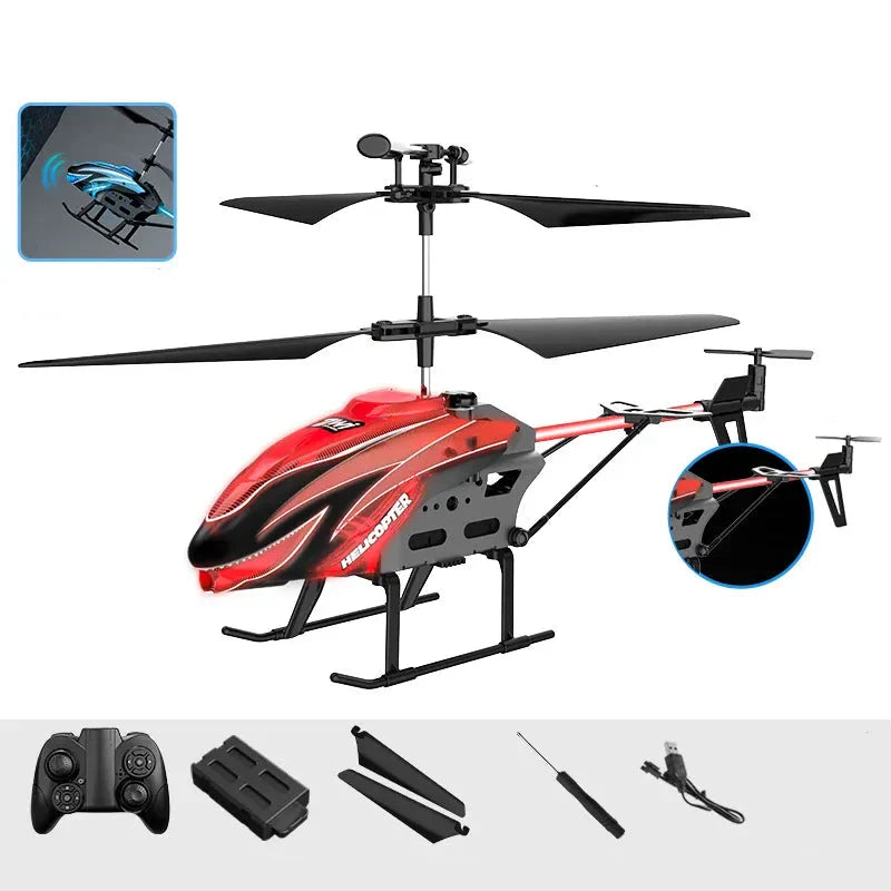 Mini drone hélicoptère RC LED pour enfants, jouet lumineux avec pilotage facile. Amusez-vous à voler à l'intérieur.