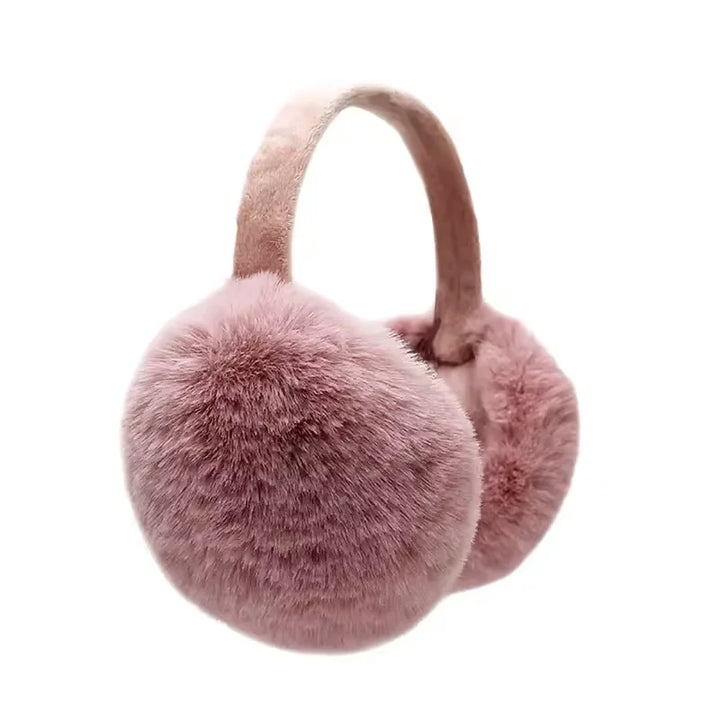 Cache-oreilles hiver en peluche, idéaux pour les activités extérieures. Garde vos oreilles chaudes et protégées.