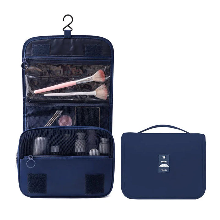 Trousse de toilette à suspendre pour le voyage, camping, sport. Gardez vos accessoires d'hygiène bien rangés.