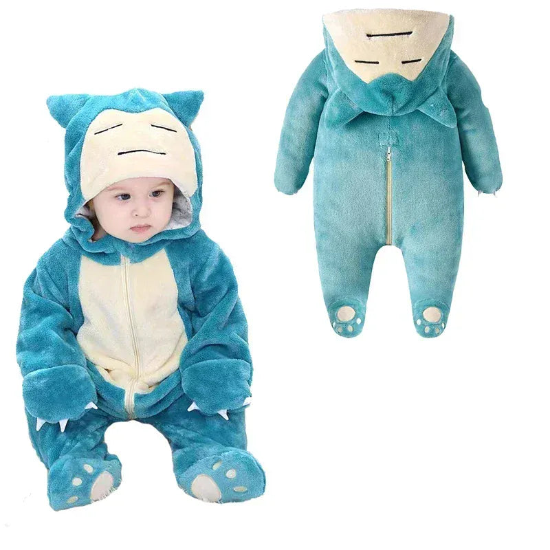 Déguisement bébé Ronflex en flanelle douce, idéal pour le confort et le jeu de votre enfant.