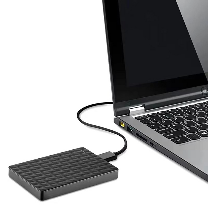 Disque dur externe portable 2 To USB 3.0. Solution de stockage compacte pour vos données en déplacement, rapide et simple.