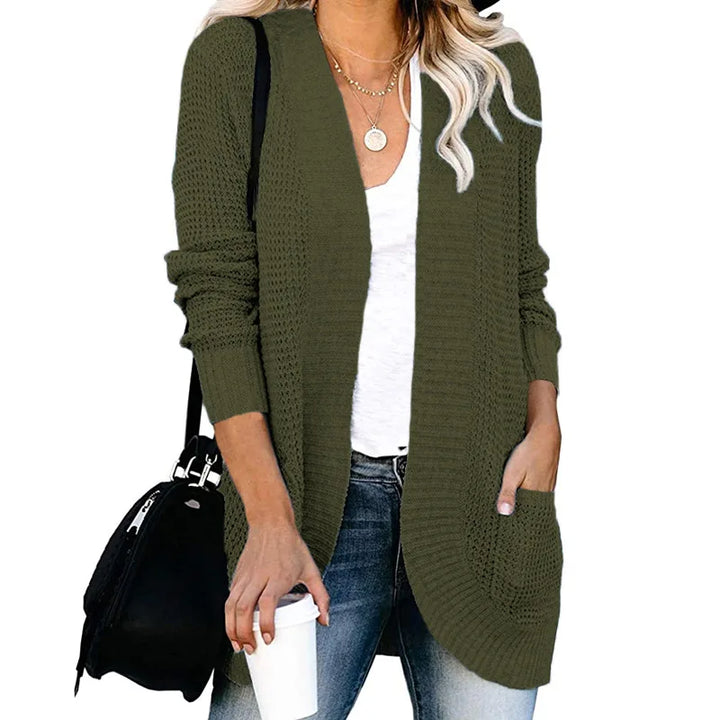 Ce gilet femme élégant et confortable est parfait pour la mode féminine automne-hiver. Tenue quotidienne idéale.