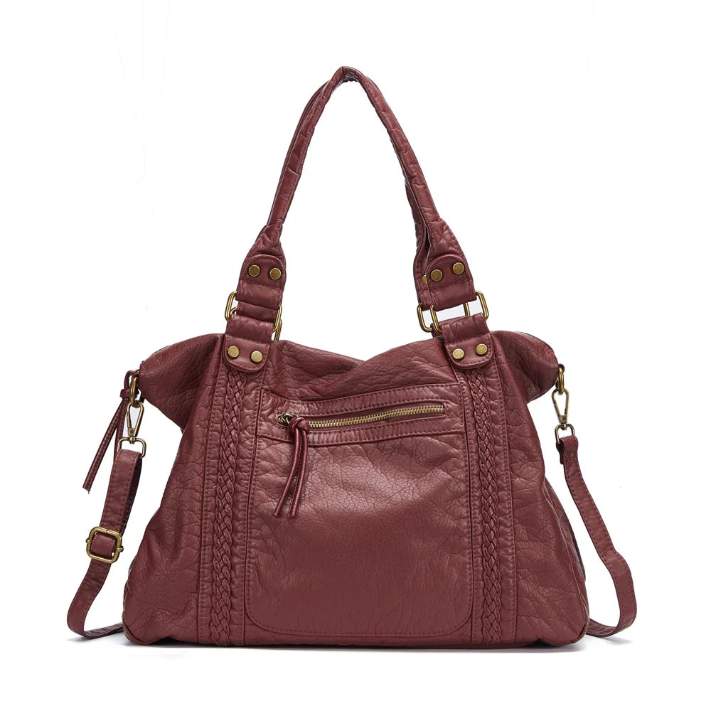 Sac de cours vintage en synthétique pour femme, grand et élégant, parfait pour l'organisation efficace.