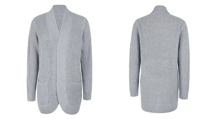 Cardigan femme noir élégant, essentiel polyvalent pour un confort sublime automne-hiver. Mode féminine assurée.