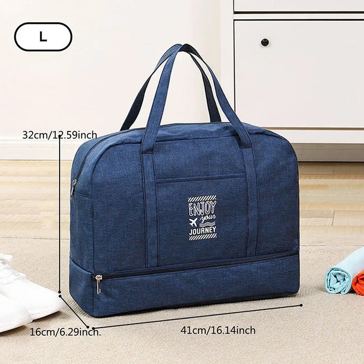 Sac de voyage pliable femme, design moderne, léger et pratique pour toutes vos aventures.