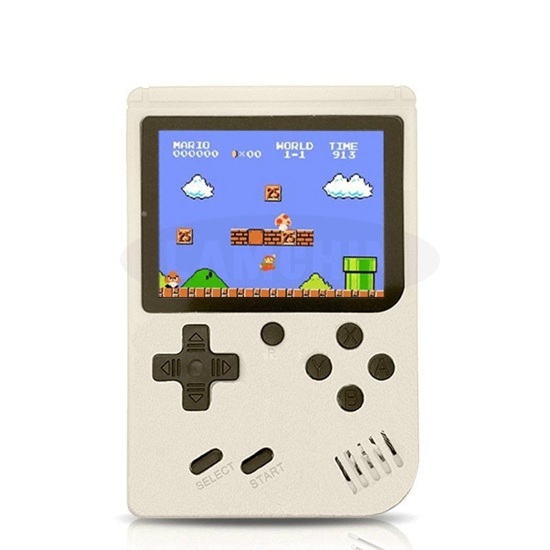 Manette de jeu et écran portable de console rétro, se connecte facilement à la TV pour 800 jeux classiques.