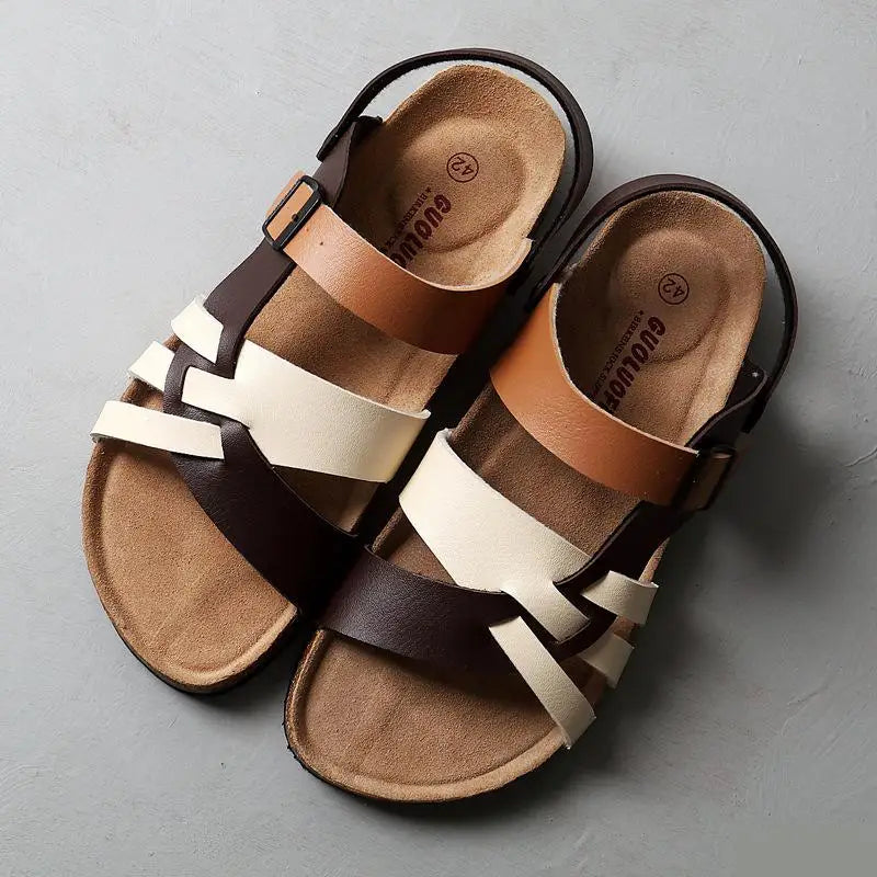 Sandales gladiator d'été élégantes pour femmes, offrant un soutien orthopédique et un confort optimal.