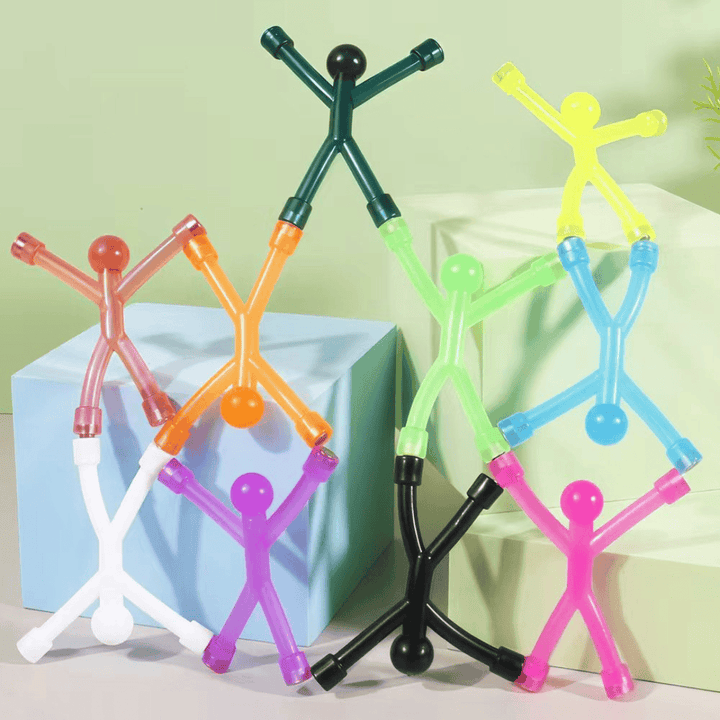 Kit de figures magnétiques créatives Montessori pour enfants, idéal pour construire des formes et stimuler l'imagination.