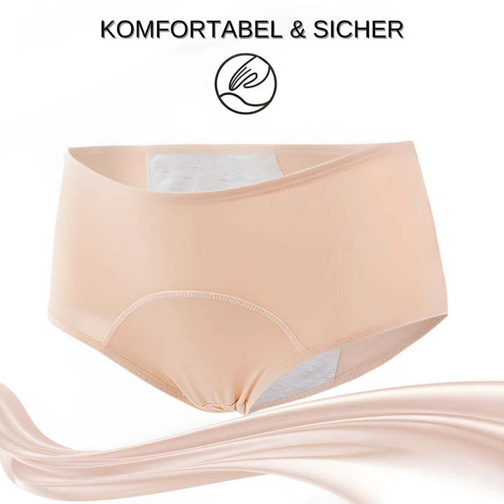 Design épuré de la culotte anti-fuite, parfait pour une discrétion absolue sous toutes les tenues.