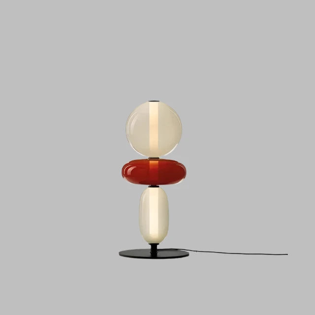 Luminaire sur pied LED contemporain, idéal pour chambre. Design minimaliste et éclairage doux pour ambiance.