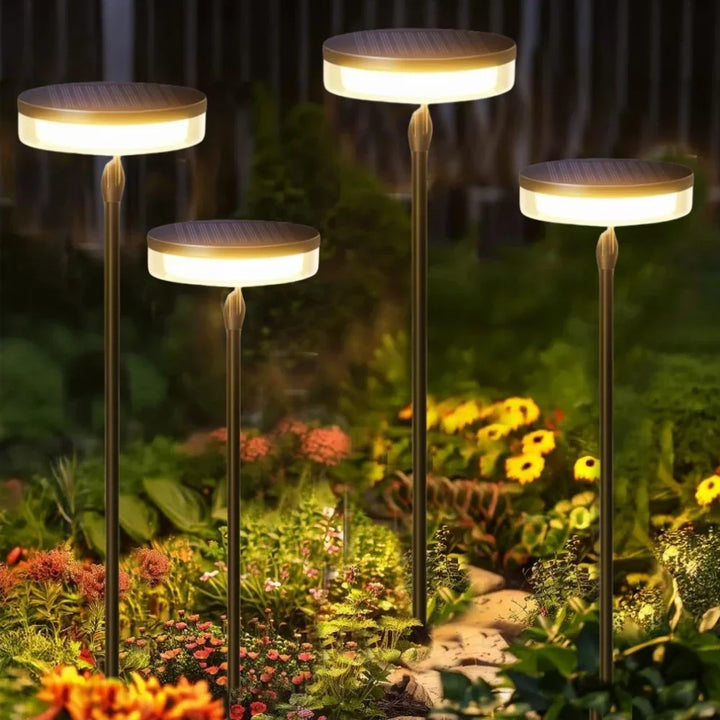 Lampe solaire jardin effet lucioles, lumière LED oscillante pour terrasse.