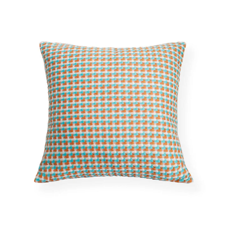 Housse de coussin 45x45 cm, design géométrique abstrait, touche moderne pour votre salon.