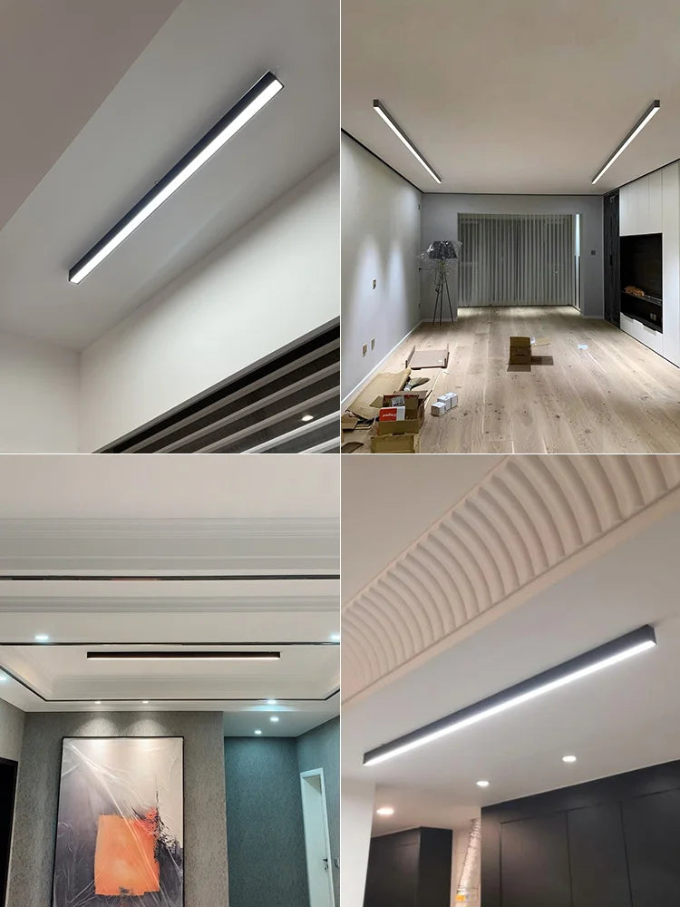 Plafonnier LED élégant, parfait pour une décoration de salon moderne et lumineuse.