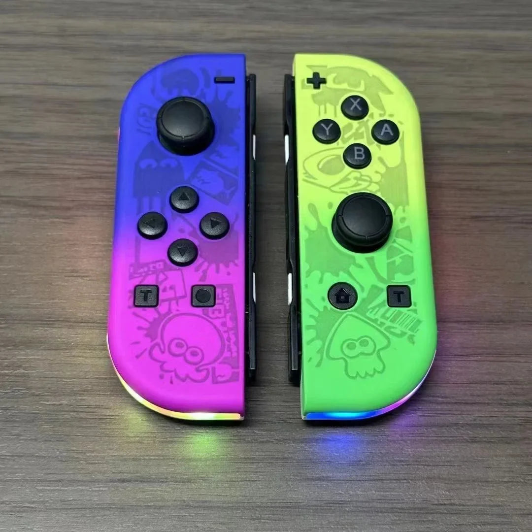 Manette Nintendo Switch sans fil Bluetooth avec LED dynamiques, pour une expérience de jeu moderne.