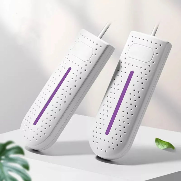 Stérilisateur UV anti-odeur et sèche-chaussures compact pour hygiène optimale de vos chaussures.