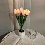 Tulipe rose à 6 têtes