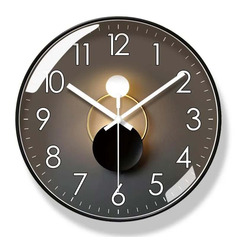 Horloge murale de haute qualité, design élégant et moderne. Mouvement silencieux quartz pour salon/bureau.