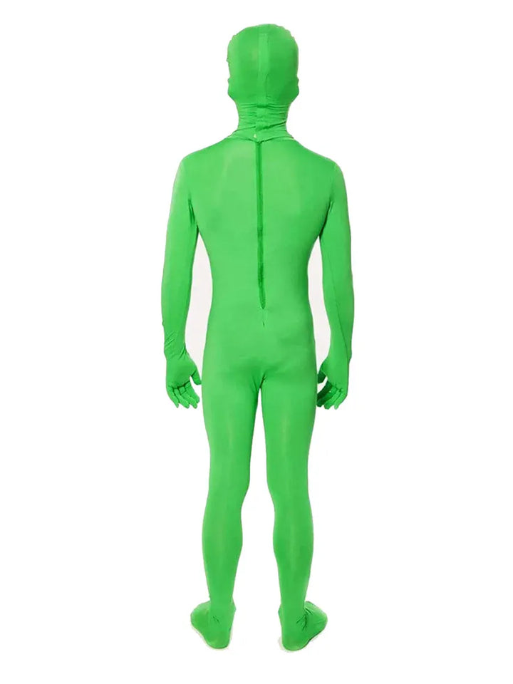 Déguisement alien zentaï pour Halloween, costume effrayant et original pour fans de SF, petits et grands.