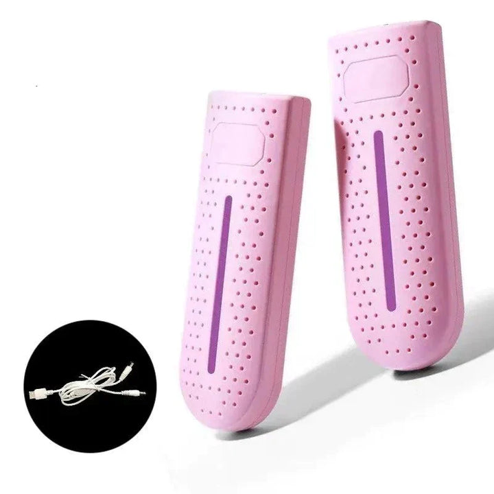 Appareil de séchage rapide et stérilisation UV pour chaussures, assurant hygiène et confort quotidien.