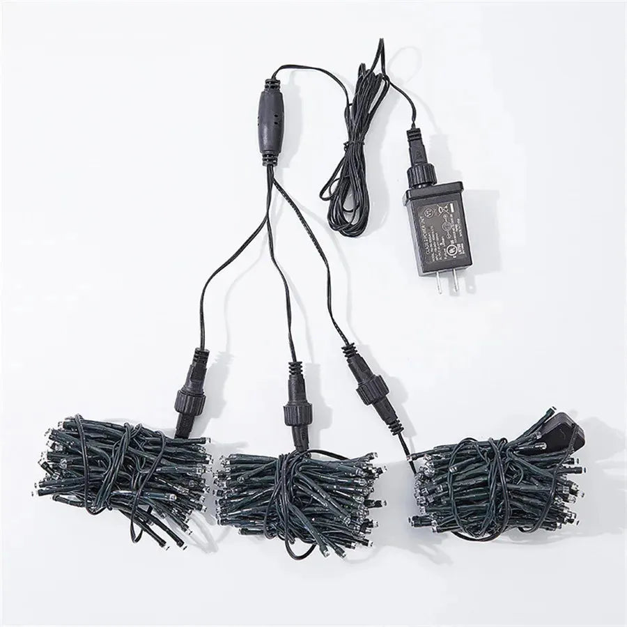 Lumières de Noël LED pluie de météores, résistant aux intempéries pour décoration extérieure jardin/balcon.