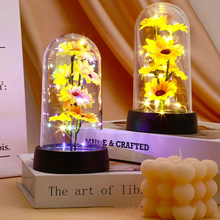 Magnifique fleur artificielle tournesol, objet décoratif symbolique pour embellir votre maison. Cadeau unique.