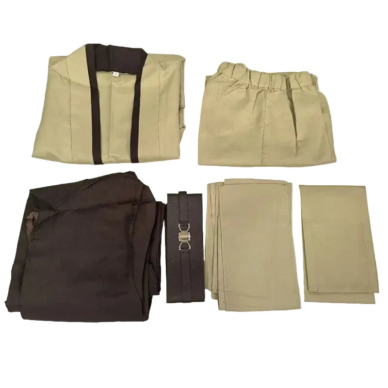 Costume authentique Obi-Wan Kenobi pour homme, Star Wars, idéal pour Halloween et soirées à thème Jedi.
