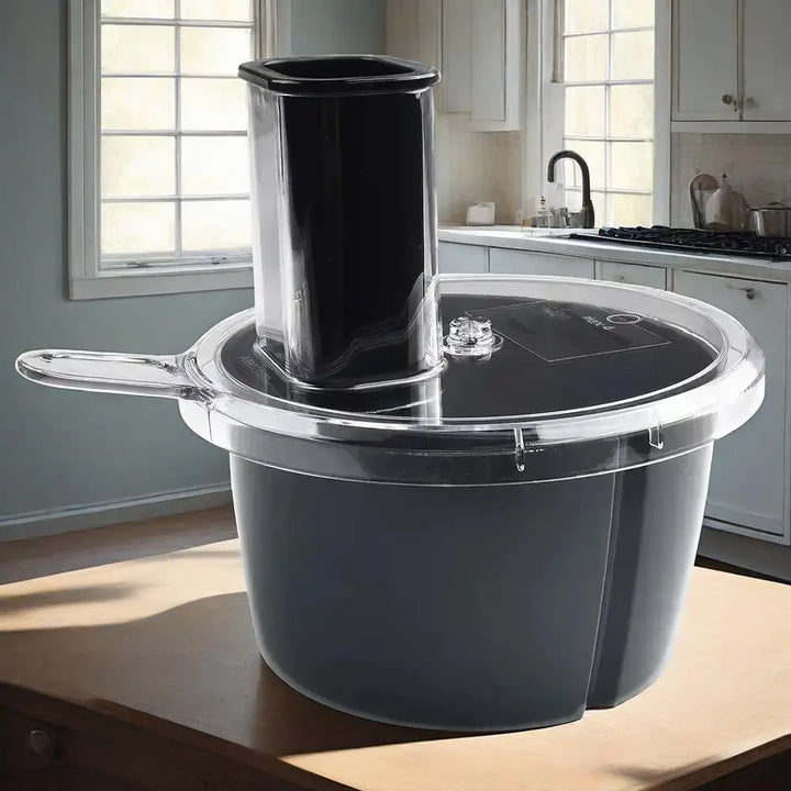 Set de râpe et trancheuse pour Thermomix TM5/TM6, idéal pour la découpe facile de légumes et fromage.