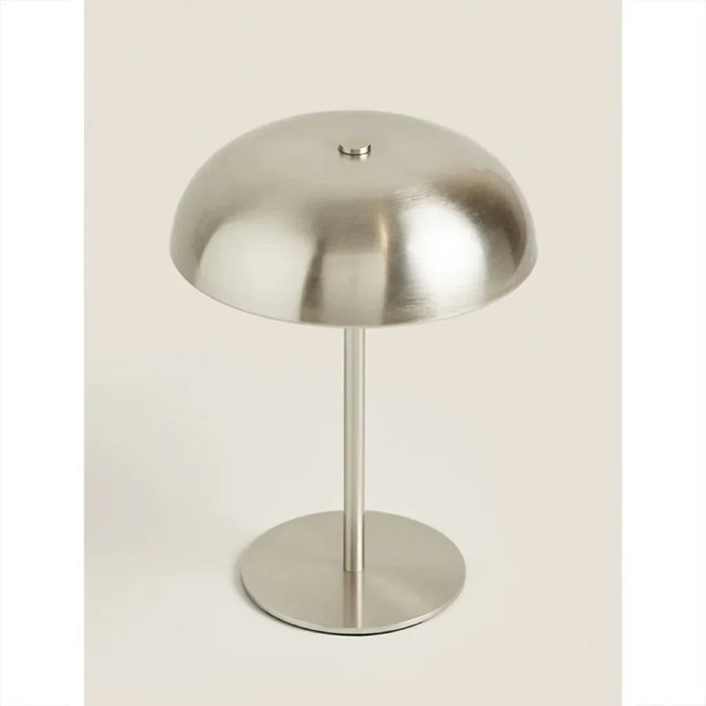 Lampe de table tactile champignon LED sans fil et rechargeable, contrôle facile de la lumière.